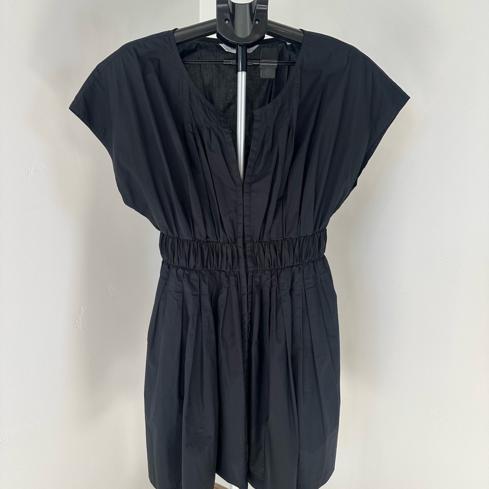 Rebecca Taylor Black Short Sleeve Smock Dress - Picture 6 of 10